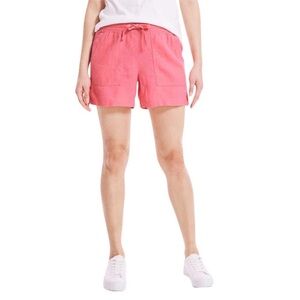 Nautica Linen Blend Shorts Hot Pink